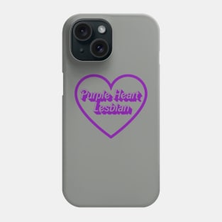 Purple Heart Lesbian Phone Case