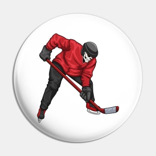 Skeleton Ice hockey Ice hockey stick Pin