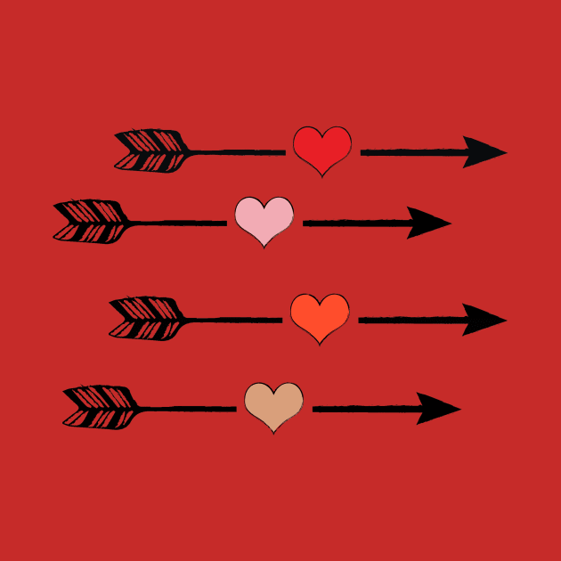 Valentine's day-cupid arrow hearts by Mia
