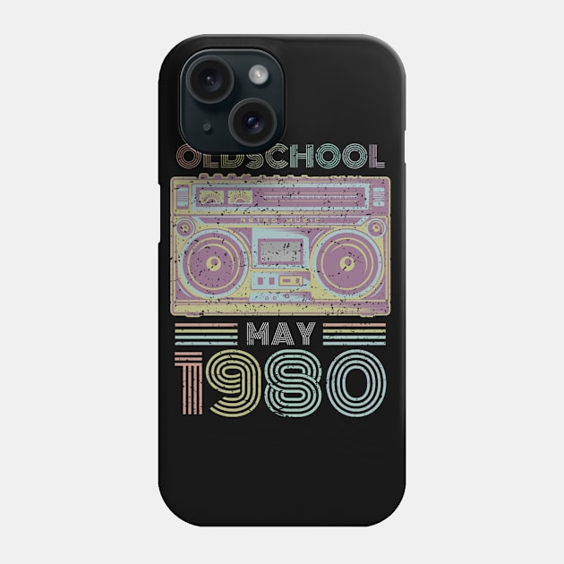 40th Birthday Gift May 1980 Forty Years Old Phone Case by bummersempre66