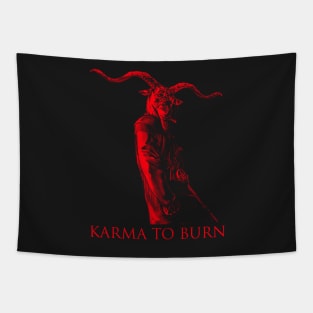 Karma To Burn - Red Goataneer Tapestry