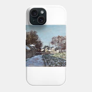 Claude Monet Snow at Argenteuil Phone Case