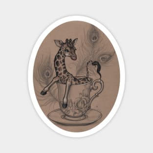 TeaCup Giraffe Magnet