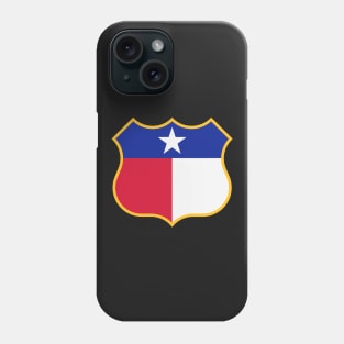 Texas Sign Shield (Framed) / Tejas Signo Escudo (Rebordear) Phone Case