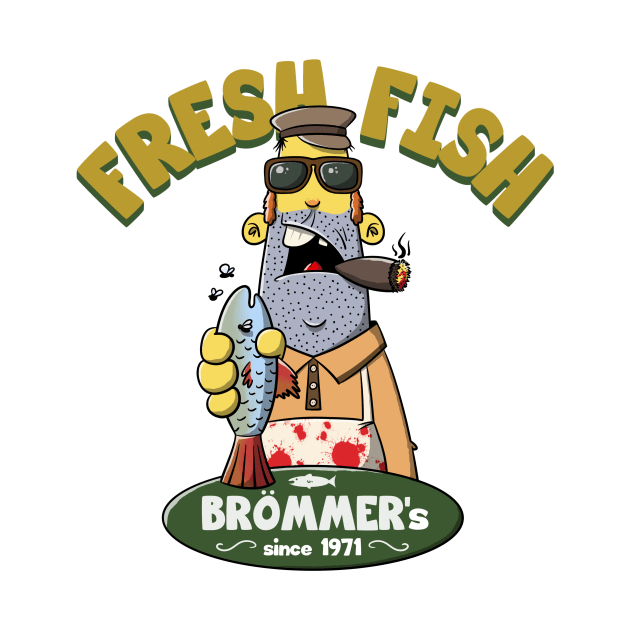 Fresh fish by cartoonalarm