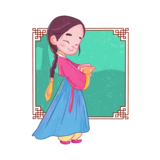 cute hanbok girl T-Shirt