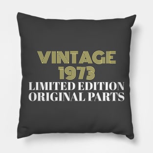 Vintage 1973 Limited Edition Original Parts Pillow