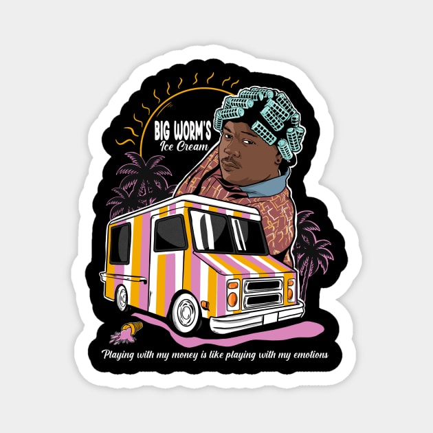 Big Worm’s Ice Cream Magnet by Jones Factory