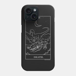 Death dinosaur coelophysis tarot Phone Case