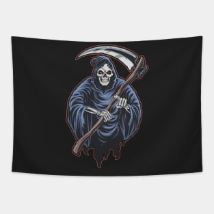 scary grim reaper Tapestry