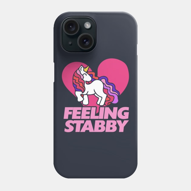 Feeling stabby Unicorn Phone Case by bubbsnugg