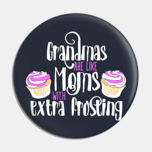 Grandmas are like Moms with extra frosting Pin