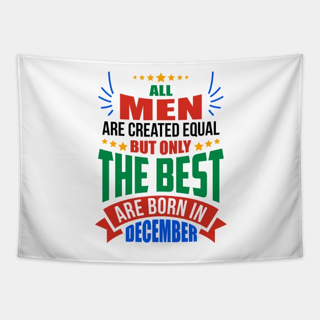 DECEMBER Birthday Special - MEN Tapestry by TheArtism