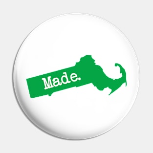 Massachusetts Made MA Green Pin