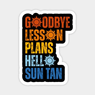 Goodbye Lesson Plans Hello Sun Tan Magnet