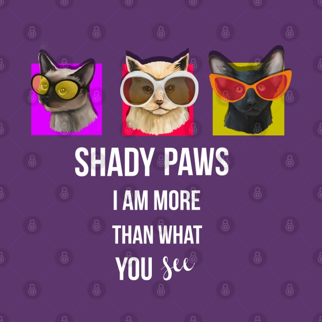 Shady Paws Cats Wearing Oversized Sunglasses by RAWRTY ANIMALS