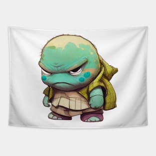 Turtle Cute Adorable Humorous Illustration Tapestry