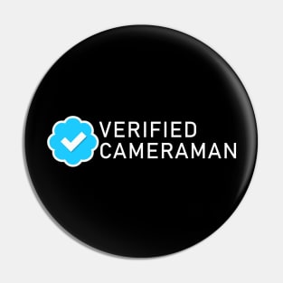 Verified Blue Check Cameraman Pin