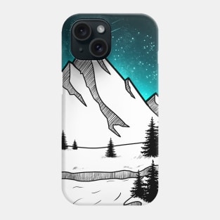 Milky Way Mountains Phone Case