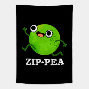 Zip-pea Cute Zippy Pea Pun Tapestry