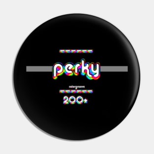 Perky 2000 ColorGroove Retro-Rainbow-Tube nostalgia (wf) Pin