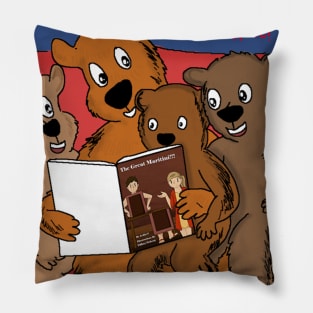 Reading With Your Kids Bear Family Pillow