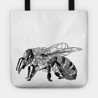 Honey Bee Geometric Sketch Art Tote