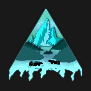 Bear aurora T-Shirt