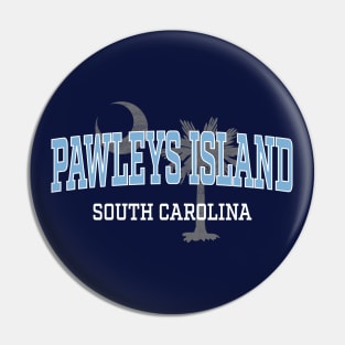 Pawleys Island South Carolina Palmetto Coastal Blue Pin