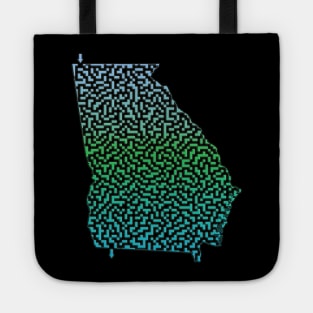 Georgia State Outline Maze & Labyrinth Tote