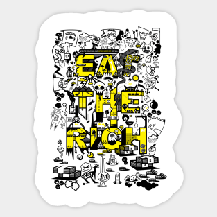 Eat The Rich Stickers Teepublic