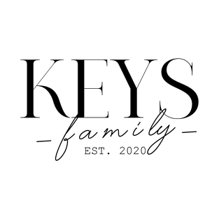 Keys Family EST. 2020, Surname, Keys T-Shirt