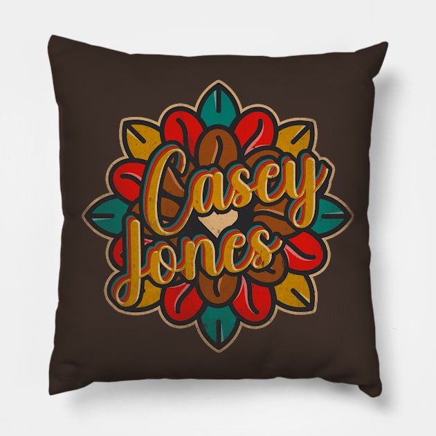 Casey Jones Pillow by Testeemoney Artshop