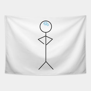 Thinking stickman Tapestry