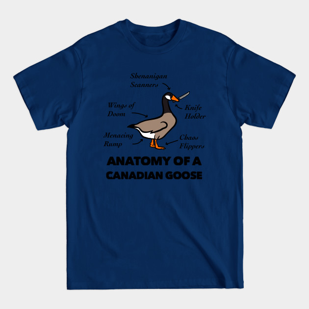 Disover Anatomy of a Canadian Goose - Anatomy Of A Goose - T-Shirt