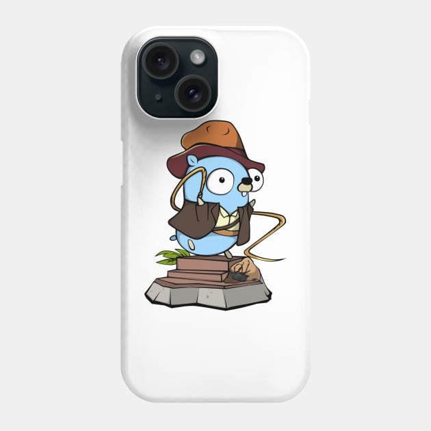 Indiana 'Golang' Jones Phone Case by lightsonfire