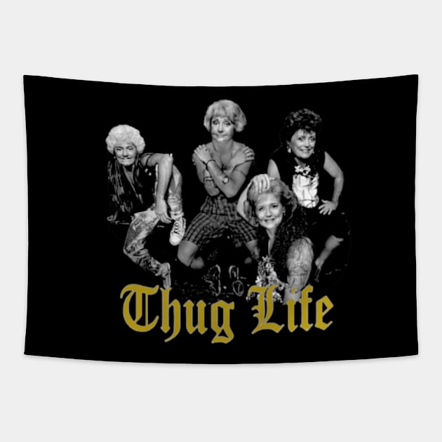 Thug Life Golden Tapestry by Olvera_Nattie