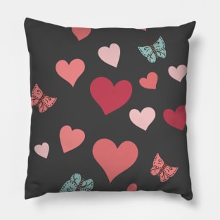 Valentines Butterflies Pillow