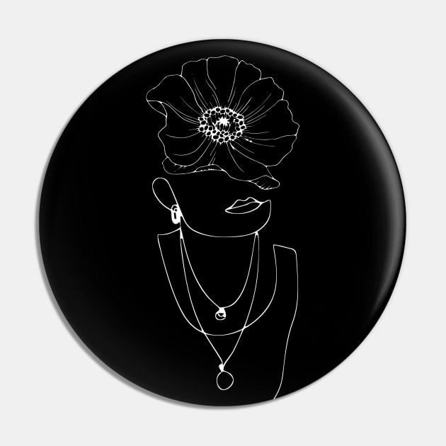 Woman face drawing (invert) Pin by hedehede