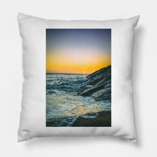 Black Rock Beach at Sunset Pillow