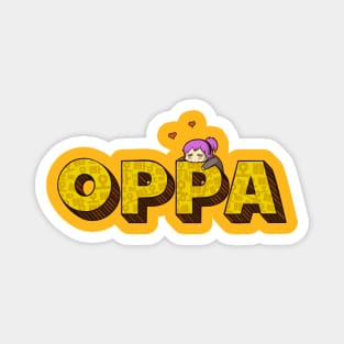 Oppa! (English) Magnet