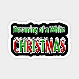 White Christmas Graphic Magnet