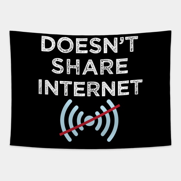 Doesn't share internet or Tether Hotspot Mobile Data Tapestry by alltheprints