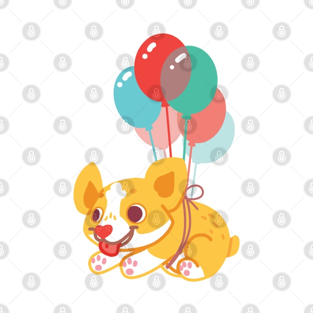 Balloon Corgi by Mazzlebee