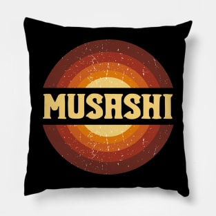 Vintage Proud Name Musashi Anime Gifts Circle Pillow