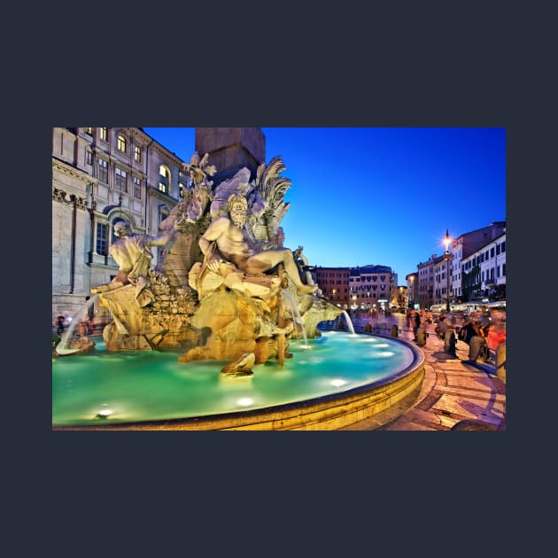 Fontana dei Quattro Fiumi, Piazza Navona by Cretense72