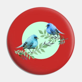 Blue Birds Pin