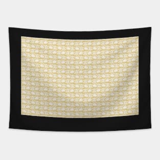 Turtles in the ocean, sandy color print Tapestry