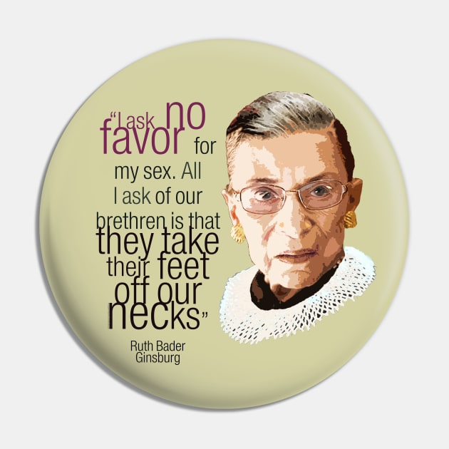 Ruth Bader Ginsburg portrait - Ruth Bader Ginsburg quote - Feminist quote. Pin by FanitsaArt