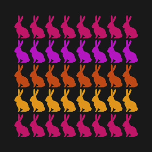 COLORFUL BUNNIES DESIGN PATTERN T-Shirt